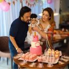 Singer Adnan Sami celebrated his "Angelic" daughter Medina's first birthday in Germany. Adnan and his wife Roya Sami welcomed their first child, Medina, on May 8 last year. "I know that God truly loves me...By blessing me with an angelic daughter. He has given me the greatest reason to rejoice and find new meaning to life and the magnificence of his generosity and creation," Adnan said in a statement to IANS. "My Medina is too little to read this but one day when she can InshAllah, she will know that today I was reliving every moment by the clock as to what we were doing at every minute till she entered this world one year ago. She will also realise that a smile on her face means the universe to me. I belong to the world but she is my world," he added.