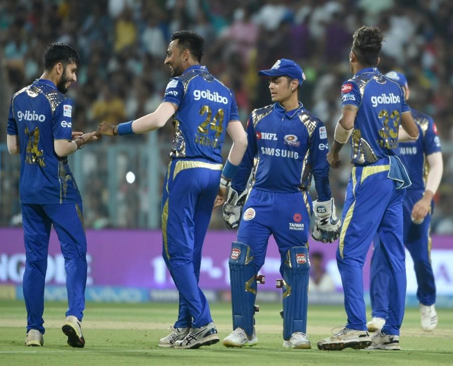 Earlier, Ishan was all blitz as he tore into celebrated India wrist spinner Kuldeep Yadav 3/43), smacking him for four successive sixes and taking 25 runs off the 14th over. Three overs earlier, Ishan had underlined his intent by hitting Piyush Chawla (3/48) for 14 runs which included three fours in the 11th over. Ishan and skipper Rohit Sharma (36; 31b; 2x4, 1x6) were involved in a 82-run partnership for the third wicket off just 34 balls which proved to be the game changer. Rohit was dropped by Nitish Rana on 10, when the team was on 90/2. Mumbai Indians,Mumbai Indians beats Kolkata Knight Riders,MI beats KKR,Ishan Kishan,Indian Premier League,Indian Premier League 2018,IPL 2018,IPL 2018 pics,IPL 2018 images
