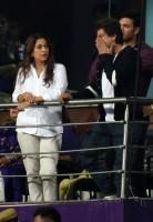 Juhi Chawla and Shah Rukh Khan,Juhi Chawla,Shah Rukh Khan,SRK,KKR vs MI,Kolkata Knight Riders,Mumbai Indians,Eden Gardens,Kolkata