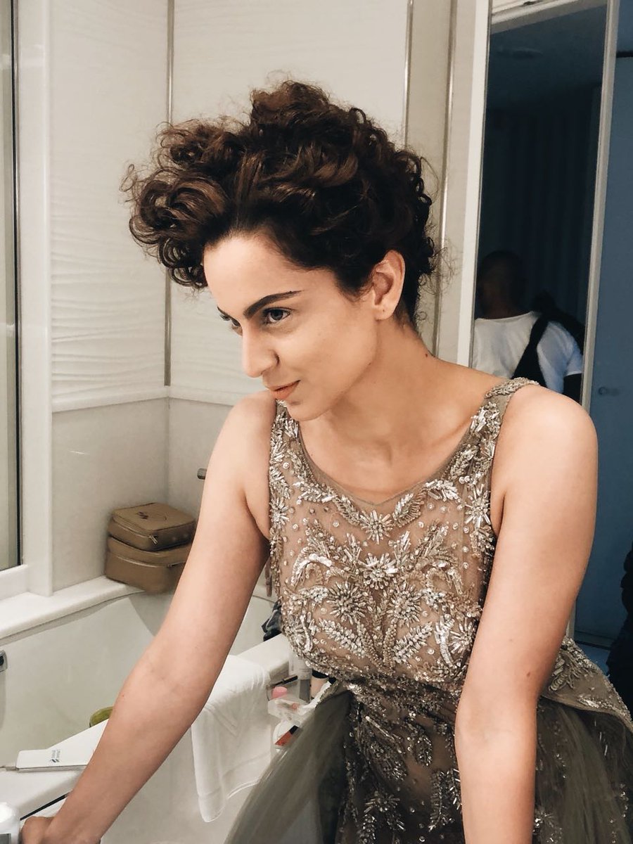 Kangana was in conversation with censor board chairperson Prasoon Joshi at the India Pavilion, organised by the Ministry of Information and Broadcasting in association with Ficci. Kangana Ranaut,Kangana Ranaut at Cannes,Kangana Ranaut at Cannes 2018,Kangana Ranaut in backless gown,Cannes Film Festival red carpet,Cannes Film Festival,celebs at Cannes Film Festival,Cannes Film Festival pics,Cannes Film Festival images