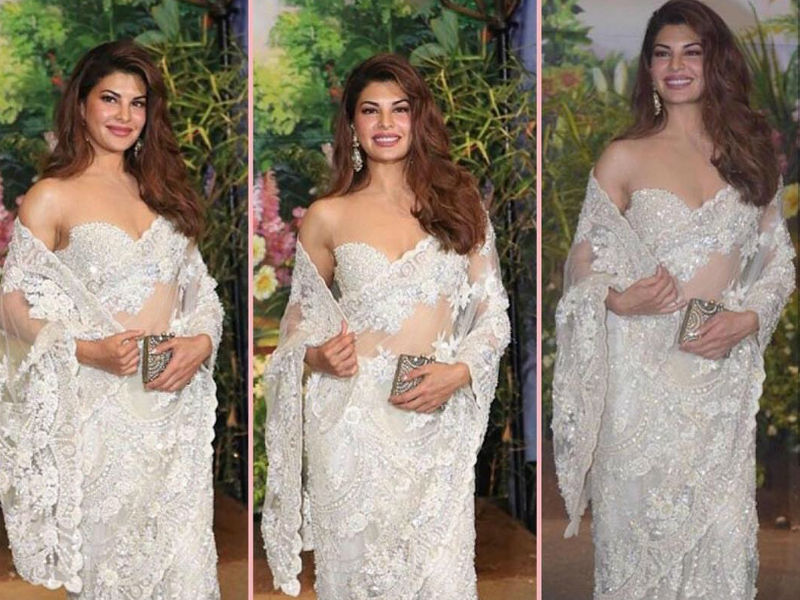 JACQUELINE FERNANDEZ HAND EMBROIDERED GOWN