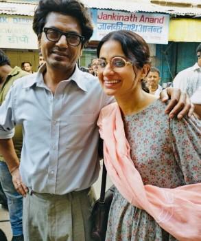 Rasika Dugal and Nawazuddin Siddique along with their director, Nandita Das took off to Cannes Rivera last night where their world premiere of their awaited biopic, Manto is set to take place. The film is officially to be screened as a part of the Uncertain Regard category at the prestigious Cannes Film Festival this evening. Here's a look at one behind the scene shots of the leading pair from the film in their look as Sadat Hasan Manto and Safia Manto.