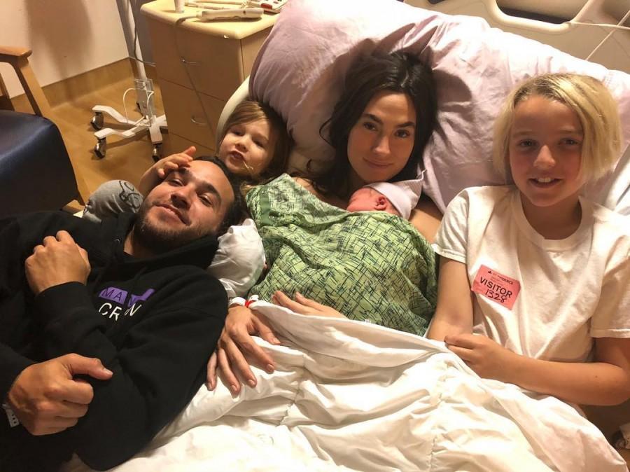 Musician Pete Wentz and longtime partner Meagan Camper have welcomed a daughter. Wentz shared the news on Instagram on Sunday night by posting: "So excited to introduce Marvel Jane Wentz. Feeling so grateful that she's here and she's already ready to takeover the world. Happy Mother's Day Meagan Camper and all the moms out there. We love you,". Baby Marvel is Wentz's third child and first daughter as he's already father to 9-year-old son Bronx Mowgli (with ex Ashlee Simpson), and he and Camper welcomed their son Saint Laszlo in August 2014. Pete Wentz,Musician Pete Wentz,Meagan Camper,Meagan Camper baby girl,Pete Wentz baby girl,Pete Wentz and Meagan Camper,Pete Wentz and Meagan Camper baby girl