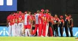 Royal Challengers Bangalore (RCB) kept their slim hopes of making to the play-offs alive after hammering Kings XI Punjab by 10 wickets in an Indian Premier League (IPL) tie at the Holkar stadium here on Monday. After the thumping win, the Virat Kohli-led side have 10 points in their kitty and victories in their remaining two games could possibly help them advance to the top four. Bangalore completely dominated their opponents as after bundling Punjab on a paltry 88 runs, the openers guided their side home without throwing a wicket. Chasing a meagre 89-run target, Bangalore openers Kohli and Parthiv Patel remained unbeaten on 48 and 40 runs, respectively, to register a comfortable win. While Kohli's knock came off 28 balls, containing six fours and couple of sixes, Parthiv faced 22 deliveries, smashing seven boundaries.