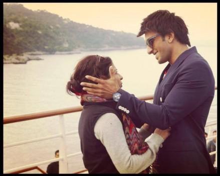Ranveer Singh and Zoya Akhtar during 'Dil Dhadakne Do' shooting