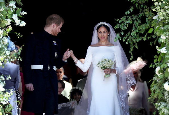 Prince Harry and Meghan Markle leave St George's Chapel in Windsor Castle after their wedding. Prince Harry and Meghan Markle,Prince Harry and Meghan Markle wedding,Prince Harry and Meghan Markle marriage,Prince Harry,Prince Harry wedding,Meghan Markle,Meghan Markle wedding,royal wedding pictures,royal wedding pics,royal wedding images