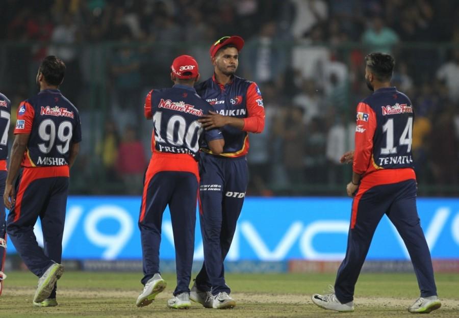 Mumbai skipper Rohit Sharma (13) and Hardik Pandya added 34 runs between them before the former fell victim to a brilliant piece of fielding by Glen Maxwell. It was Hardik who kept the score ticking at a healthy rate before falling while attempting yet another big heave off Mishra. The all-rounder scored 27 runs with two boundaries and a six studding his 17-ball stay in the middle. Ben Cutting came up with some lower order heroics with 37 runs off 20 balls. But once he fell in the second ball of the final over, it was as good as over for the visitors. Earlier, Delhi rode a half-century from Rishabh Pant and some death over heroics by Vijay Shankar to post 174/4 in their 20 overs. Delhi Daredevils,Delhi Daredevils beats Mumbai Indians,Mumbai Indians,IPL 2018,Indian Premier League,Indian Premier League 2018,Rohit Sharma