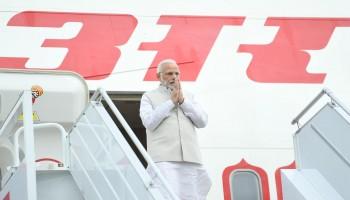 PM Narendra Modi,Narendra Modi,Russian President Vladimir Putin,Vladimir Putin,Modi arrives in Sochi,Modi arrives in Russia