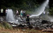 A Boeing 737 plane, believed to be carrying 104 passengers, crashed on Friday shortly after taking off from Havana's main airport, media reports said.	 President Miguel Diaz-Canel said many are feared dead. The plane came down shortly after take-off and exploded on the "highway" between Boyeros and Havana, near the Jose Marti International Airport here, Radio Habana Cuba tweeted. The plane reportedly belongs to Cubana de Aviacion. The flight was headed to Guyana, an airport source told CNN. A firefighter works in the wreckage of a Boeing 737 plane that crashed in the agricultural area of Boyeros, around 20 km (12 miles) south of Havana, shortly after taking off from Havana's main airport in Cuba, May 18, 2018.