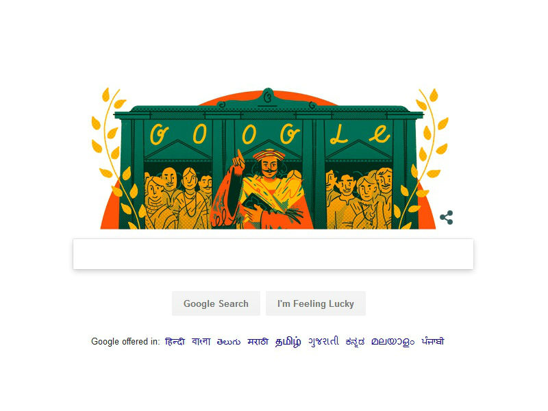 Google on Tuesday celebrated the 246th birth anniversary of renowned social reformer Raja Ram Mohan Roy recognised as the "Father of the Indian Renaissance", who paved the way for a modern India. Roy was a non-conformist to many a tradition he was born into on this day in 1772, in Radhanagar village in Murshidabad district of West Bengal. Although born into a Hindu Brahmin family, where his father Ramkanto Roy, was a Vaishnavite, Roy at a young age left home, shunned orthodox rituals and idol worship and became a staunch supporter of monotheism. Following his differences with his father, Roy went on a journey that took him far from his roots. He travelled extensively including in Tibet and the Himalayas. He studied Persian and Arabic along with Sanskrit, which influenced his thinking about God. He read Upanishads, Vedas and the Quran and translated a lot of the scriptures into English. When he returned home, his parents married him off in a bid to change his outlook. But Roy continued to explore the depths of Hinduism only to highlight its hypocrisy. After his father's death in 1803 he moved to Murshidabad, where he published his first book Tuhfat-ul-Muwahhidin (A Gift to Monotheism). Roy took a keen interest in European politics and followed the course of the French Revolution. The doodle on Roy, created by Beena Mistry, a designer based out of Toronto, shows Roy speaking at a public meeting with his detractors in the background. There is also the presence of a woman among the audience, this is at a time when the purdah system was rigidly followed. Google Doodle,Raja Ram Mohan Roy,Raja Ram Mohan Roy birth anniversary,Raja Ram Mohan Roy 246th birth anniversary,Father of the Indian Renaissance,Raja Ram Mohan Roy birthday