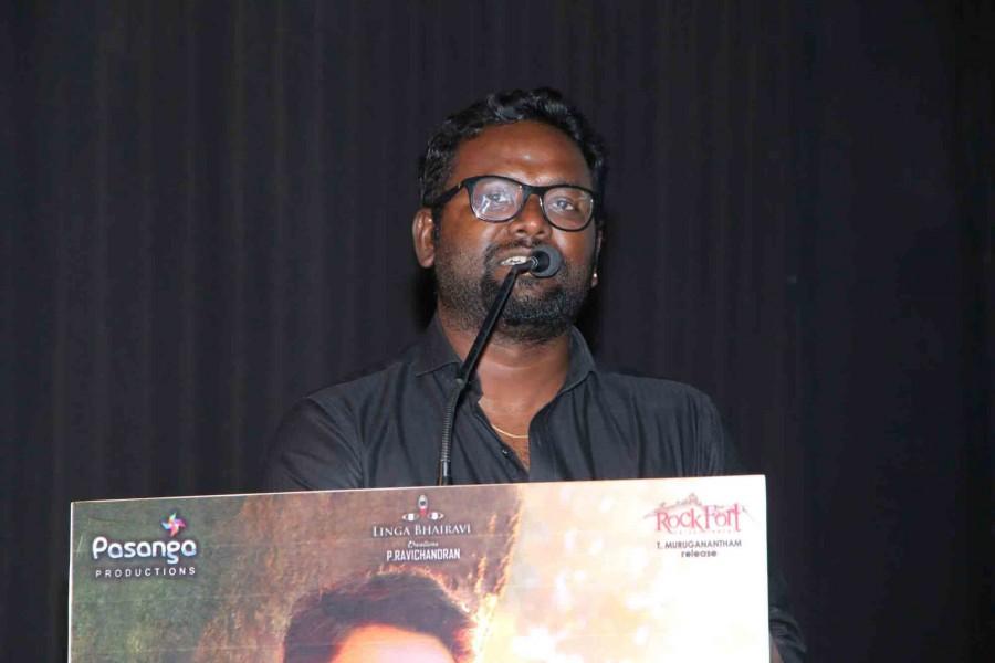 Arunraja Kamaraj interacts with media during Semma movie press meet in Chennai. Semma,Semma movie press meet,Semma press meet,Semma press meet pics,GV Prakash Kumar,Arthana Binu,Pandiraj,Yogi Babu,Ravichandran,Semma press meet images,Semma press meet stills