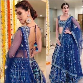 Bollywood actress Kriti Sanon's never fails to amaze us with her sartorial choice, from traditional attire to easy-going outfits she knows how to style them all. Effortless chic is her thriving vibe and Kriti Sanon has mastered the knack of blending comfort with the seasonal trends and classics, choosing outfits that suit her lithe frame and ups the look with a beauty game accentuating that chiseled jawline. She wore 2 most beautiful lehengas last evening for a photoshoot. On the work front, the actress is will be seen in Arjun Patiala opposite with Diljit Dosanjh, Housefull 4 and a period drama Panipat.