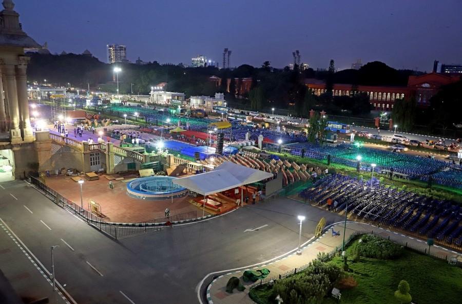 The JD-S leader has asked party cadres not to erect banners, flexi boards and burst crackers as they would harm the environment, a party official said. Kumaraswamy,hd kumaraswamy,Kumaraswamy swearing in ceremony,Kumaraswamy swearing in ceremony pics,Kumaraswamy swearing in ceremony images,Vidhan Soudha