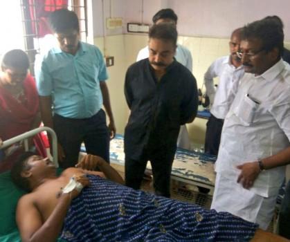 Actor-turned-politician Kamal Haasan on Wednesday met people injured in police firing on protestors marching against the Sterlite Copper Smelting plant here and demanded to know who ordered the firing. 