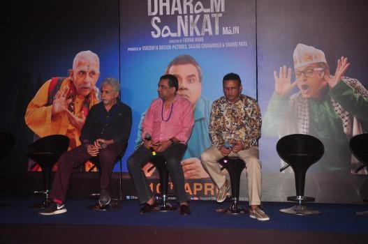 'Dharam Sankat Mein': Paresh Rawal, Naseeruddin Shah Attend Trailer Launch of Their Upcoming Film