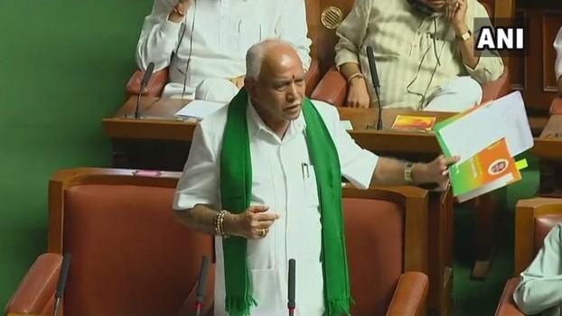 BJP members on Friday walked out of the Karnataka Assembly ahead of the trust vote moved by Chief Minister H.D. Kumaraswamy in the House. 