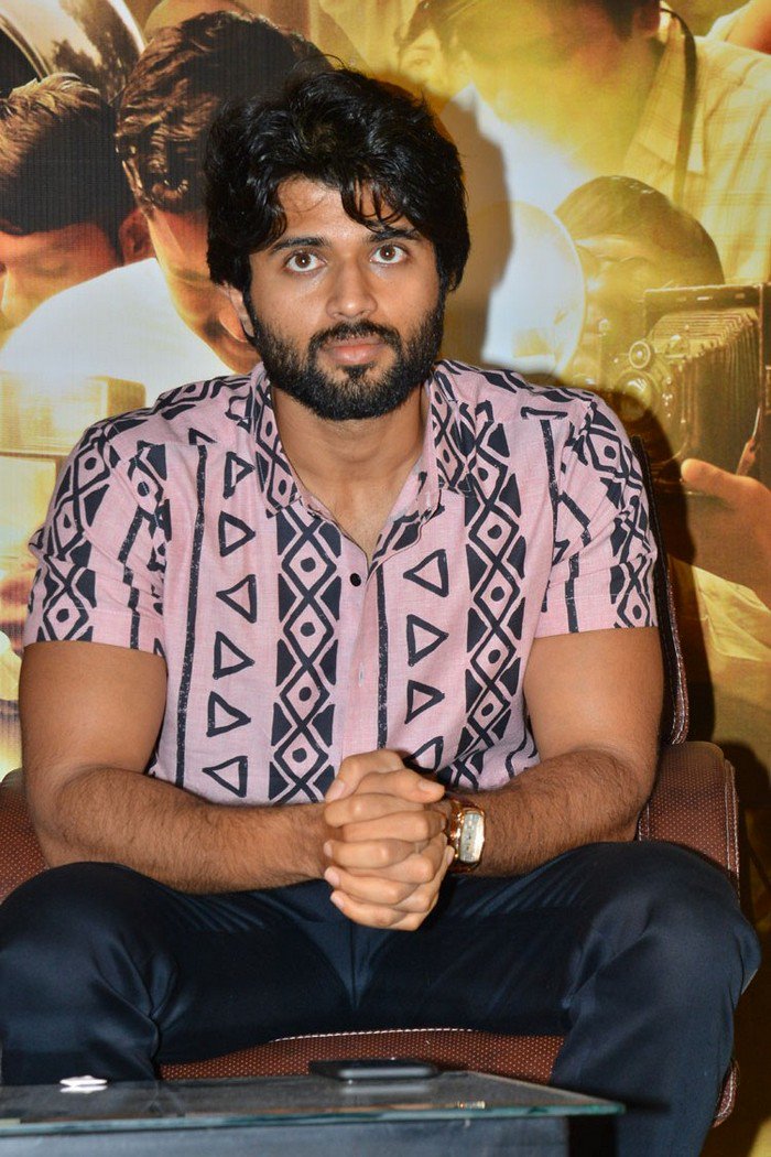Vijay Devarakonda at Mahanati success meet. Keerthy Suresh,Vijay Devarakonda,Vijay Devarakonda,Swapna Dutt,Priyanka Dutt,Mahanati success meet,Mahanati success meet pics,Mahanati success meet images,Mahanati success meet stills,Mahanati success meet photos