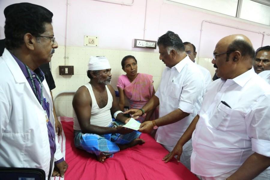 Raja also said murder charge should be registered against the police officials who shot the protestors. Panneerselvam,O Panneerselvam,Thoothukudi firing victims,Thoothukudi victims