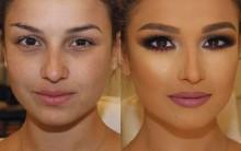 Here is a beautiful bridal makeover. It's her special day, and she just wanted to be immaculate. The makeup gave her a bronze complexion and a smoky purple eye along with a beautiful mauve lip.