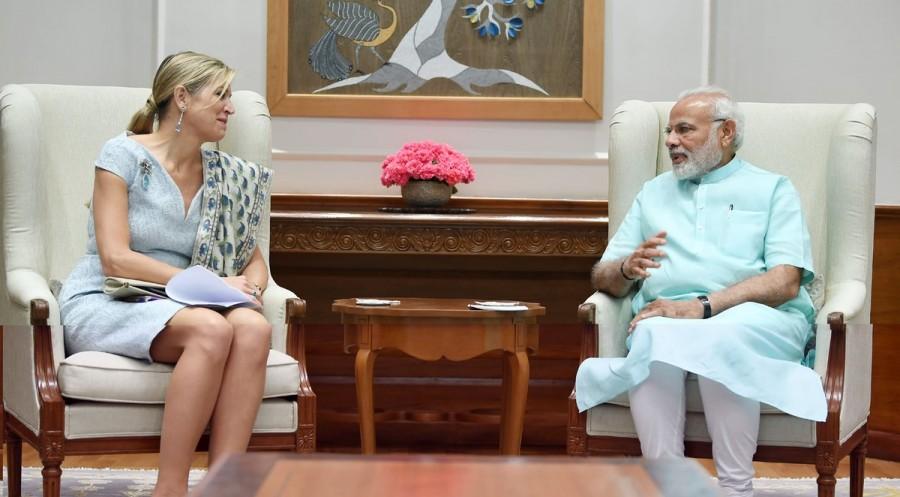 "Queen Maxima appreciated the progress achieved by these initiatives," it said, adding that the two leaders discussed global development finance. Narendra Modi,PM Narendra Modi,Modi meets Queen Maxima,Queen Maxima,Queen Maxima of Netherlands,UN Secretary-General