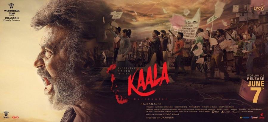Rajinikanth's Kaala release poster. Rajinikanth,Superstar Rajinikanth,Kaala,Kaala poster,Kaala release poster,Kaala movie poster