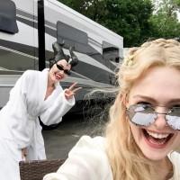 Angelina Jolie,Angelina Jolie Instagram debut,Angelina Jolie Instagram,Angelina Jolie Instagram debut pics,Elle Fanning,Maleficent 2,Maleficent 2 on the sets
