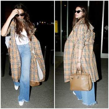 Bollywood's leading lady Deepika Padukone is on a global domination spree. After making a mark at international events, Deepika is all set to sizzle on international magazine Vogue. Deepika Padukone recently spotted at the airport taking off to New York City for the shoot of magazine Vogue. After setting the world ablaze after her MET Gala and Cannes appearance, Deepika Padukone is all set to sizzle on yet another international magazine, Vogue America. The global icon has been busy leaving her imprints globally by conquering one feat at a time. Deepika Padukone has been creating a splash with her stunning magazine covers. After mesmerizing the audience with her Filmfare Middle East cover, Deepika Padukone bowled us over with her sexy avatar on the TINGS London cover. The actress made everyone proud by emerging as the only actress to feature in TIME's 100 influential lists this year. She was also chosen amongst the top 4 people to raise a toast at TIMe gala. Marking her global presence with not just stunning appearances, but also magazine covers and mentions, Deepika Padukone is conquerings various feats one after another. Deepika Padukone,actress Deepika Padukone,Deepika Padukone leaves for New York City,Deepika Padukone leaves for NYC,Deepika Padukone magazine shoot,Deepika Padukone magazine shoot pics,Deepika Padukone magazine shoot images,Deepika Padukone magazine Vogue