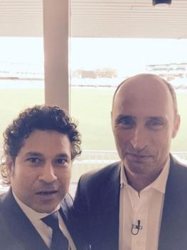 Sachin Tendulkar with Nasser Hussain