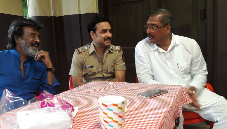 You can pinch yourself once more, this is a real picture. Actor Pankaj Tripathi's team managed to snap a picture of the three extremely talented actors on sets of the movie, Kaala, in Chennai. Pankaj Tripathi plays a policeman in the film. The film is directed by PA Ranjith and produced by Rajnikanth's son in law and multi talented, Dhanush. This is Pankaj Tripathi's debut film in Tamil. He recently also made his debut in Punjabi. The actor is currently filming for Abhi Toh Party Shuru Hui Hai, an Anubhav Sinha direction and for Tigmanshu Dhulia's Criminal Justice remake. Abhi Toh Party Shuru Hui Hai,Kaala,Rajnikanth,Pankaj Tripathi,Nana Patekar,Kaala on the sets,Kaala on the sets pics,Kaala full movie,Kaala review,Kaala movie review