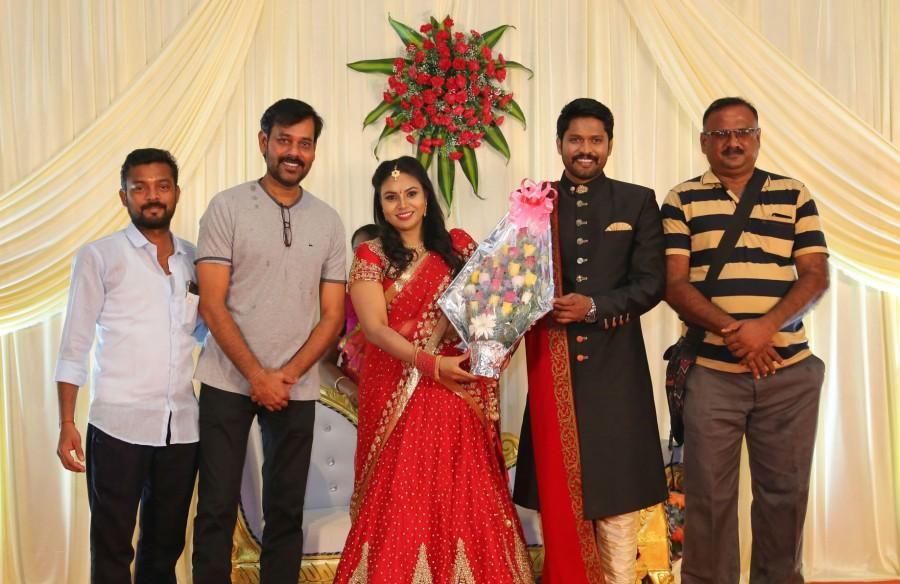 Natty Natraj poses for the cameras as he arrives for the wedding reception of Soundararaja and Tamanna in Chennai. Vishal,Vijay Sethupathi,Vijay Antony,Arya,Bharath,Soundararaja and Tamanna,Soundararaja and Tamanna wedding receptionk,Soundararaja and Tamanna wedding reception pics,Soundararaja and Tamanna wedding reception images