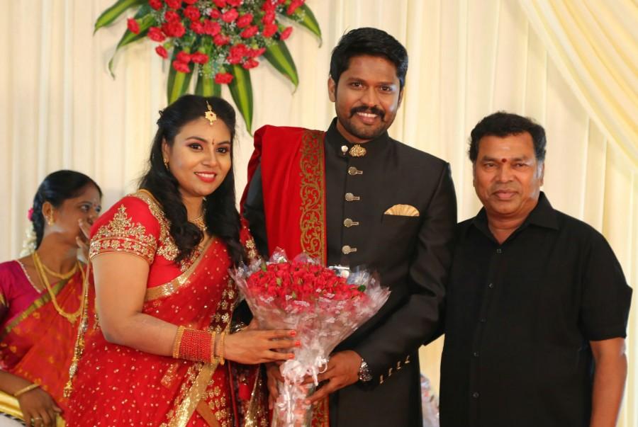 Mayilsamy attends Soundararaja and Tamanna wedding reception in Chennai. Vishal,Vijay Sethupathi,Vijay Antony,Arya,Bharath,Soundararaja and Tamanna,Soundararaja and Tamanna wedding receptionk,Soundararaja and Tamanna wedding reception pics,Soundararaja and Tamanna wedding reception images