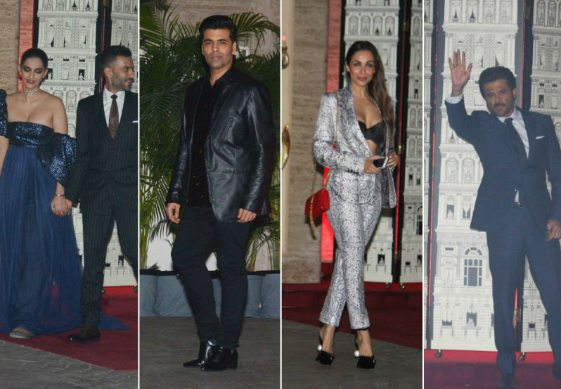 Natasha Poonawalla's house party held at her residence in Mumbai on June 2, 2018. From Left to right Sonam K Ahuja, Anand Ahuja, Karan Johar, Malaika Arora and Anil Kapoor graced the event. Check out the above slideshow to see the photos of celebs like Arpita Khan, Chunky Pandey, Harshvardhan Kapoor, Jacqueline Fernandez, Karisma Kapoor, Kunal Rawal, Mohit Marwah, Masaba Gupta, Sanjay Kapoor, Maheep Sandhu, Shikha Talsania, Yash Birla, Antara Motiwala, Amrita Arora, Shakeel Ladak, Seema Khan and others also seen at the party. Sonam Kapoor-Anand Ahuja,Jacqueline Fernandez,Karan Johar,Natasha Poonawalla's house party,Natasha Poonawalla house party,Celebs at Natasha Poonawalla house party,Natasha Poonawalla,Natasha Poonawalla house party pics,Natasha Poonawalla house party i