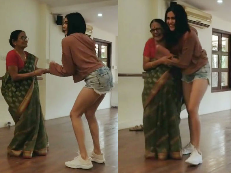Adah Sharma dancing with her grandmother for 'Bom Diggy' hit song is the cutest thing you'll see today. Adah Sharma,Adah Sharma with her grandmother,Adah Sharma dancing with her grandmother,Adah Sharma dancing with grandmother,Adah Sharma dance