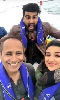 Parineeti Chopra took to Instagram to share a fun moment captured on the sets of Namaste England along with co-star Arjun Kapoor and director Vipul Amrutlal Shah. After wrapping the Punjab schedule, the team of Namaste England is currently shooting for the film in London. Sharing a glimpse of the off-screen joys of the team, Parineeti Chopra took to Instagram to share a sneak peek into the London schedule. The actors time and again excite the audience by giving insights into the shoot by sharing pictures from sets. Earlier, the actors posted pictures and videos from the Punjab schedule, breaking the internet.  Arjun Kapoor and Parineeti Chopra will be seen collaborating for the second time after the actors' debut film 'Ishaqzaade'.  Namastey London directed by Vipul Shah was not only loved and appreciated by the audience and the critics but also ranked high at the box office. After the superhit success of the Akshay-Katrina starrer, Vipul Shah is all set to present the sequel 'Namaste England' with Arjun Kapoor and Parineeti Chopra.