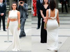 Kim Kardashian,Kim Kardashian braless,Kim Kardashian naked,2018 CFDA Fashion Awards,celebs at 2018 CFDA Fashion Awards,Kim Kardashian goes braless