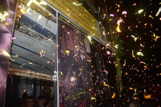 Veteran actor Rajnikanth is one of the most loved superstars in India. It is quite often that fans go an extra mile to express their love for the actor or just support his upcoming films. Similarly, fans have come out to support Rajnikanth's next venture, 'Kaala' before its release on June 07. Fans offered milk to the poster of 67-year-old actor and burst crackers before gathering in large numbers to watch the film in theaters. The huge response came after K. Rajasekhara filed a plea, seeking to defer the release of the film because of the Cauvery water sharing dispute between Karnataka and Tamil Nadu.