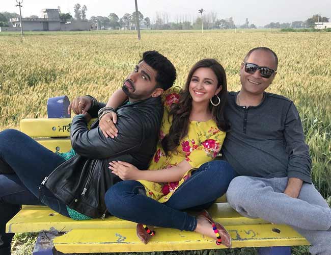 Vipul Shah directorial Namaste England which went on floors this February is taking the film a step higher with a extravagantly mounted song sequence. The song is title 'Tu Meri Main Tera', written by Javed Akhtar and composed by Mannan Shah. Vipul Shah shares, "The song is an integral part of the film where we show Arjun and Parineeti’s characters travelling from Punjab to London. We did a lot of research and created an interesting route to reach our destination. We are showcasing it in real time. We started the journey in Punjab, and traveled to Bangladesh border, Dhaka, Brussels, Calais check post in France, and from there to Paris and London. Around 18-20 locations feature in the song. We have even shot in the middle of the sea". Vipul Shah,Namaste England,Parineeti Chopra and Arjun Kapoor,Parineeti Chopra,Arjun Kapoor,Namaste England song,Namaste England movie song,Tu Meri Main Tera,Javed Akhtar