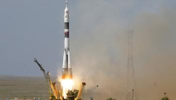 Russian Soyuz capsule,Russian Soyuz rocket,Soyuz rocket,Soyuz MS-09,MS-09 spacecraft,Alexander Gerst,Soyuz blasts off