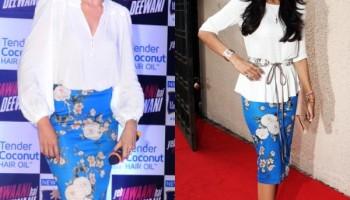 Celebrities wearing similar dresses,celebrity copy cats,same outfits,bollywood actresses in same outfits
