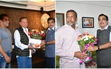 Union Minister for Shipping Nitin Gadkari meet former Bollywood writer Salim Khan and actor Nana Patekar here on Friday as part of the Bharatiya Janata Party's "Sampark Se Samarthan" initiative. Gadkari will also meet Yes Bank Chairman Rana Kapoor, said a party official. The meetings come two days after BJP President Amit Shah met former actoress Madhuri Dixit-Nene, industrialist Ratan Tata and ally Shiv Sena President Uddhav Thackeray as part of the initiative in the run up to the 2019 Lok Sabha elections.