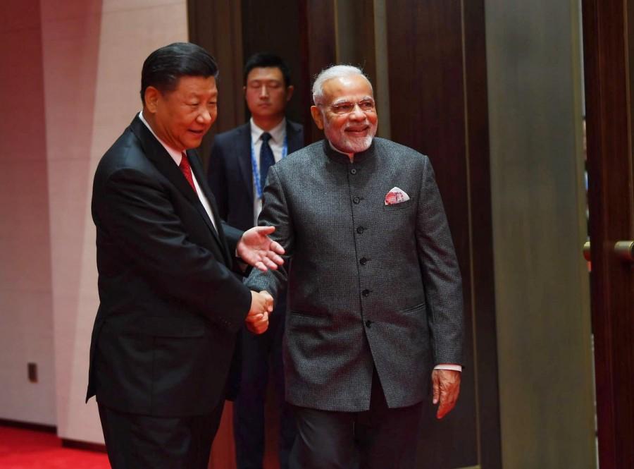 On Friday, Modi said that the SCO meeting will herald a new beginning for India's engagement with the Eurasian bloc. Narendra Modi,PM Narendra Modi,Chinese President,Xi Jinping,SCO Summit sidelines,SCO Summit,18th Shanghai Cooperation Organisation