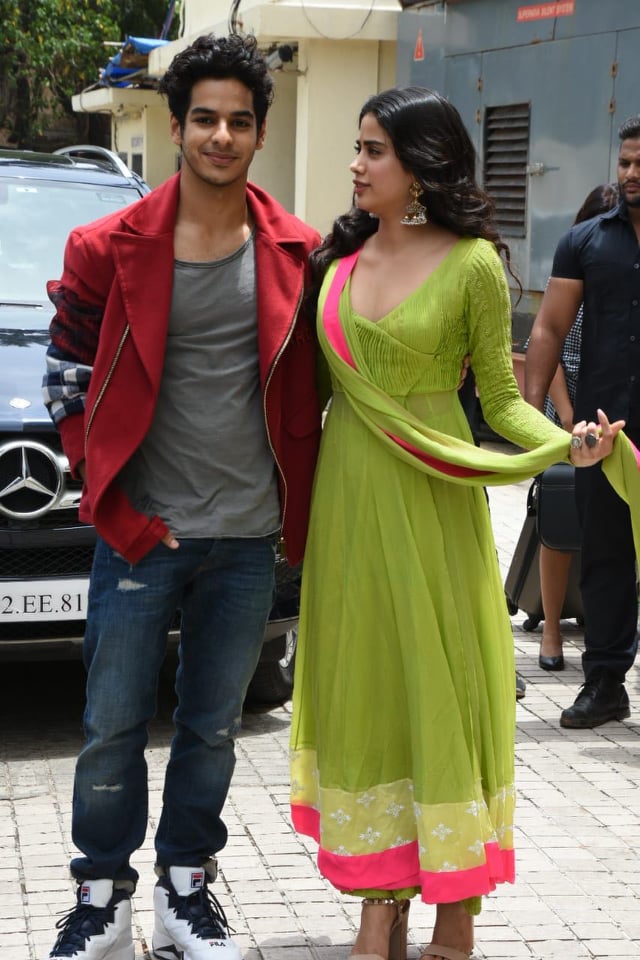 Janhvi Kapoor and Ishaan Khatter at Dhadak Trailer launch. Janhvi Kapoor,Ishaan Khatter,Karan Johar,Dhadak Trailer launch,Dhadak Trailer,Dhadak Trailer launch pics,Dhadak Trailer launch images,Dhadak Trailer launch photos,Dhadak Trailer launch pictures