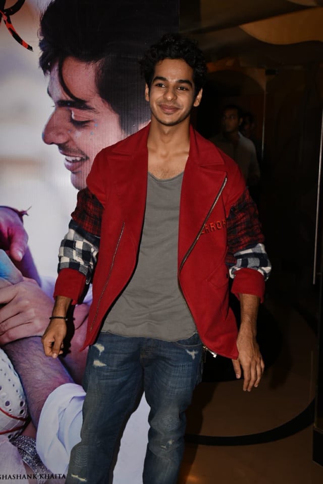 Actor Ishaan Khatter poses for the cameras during Dhadak Trailer launch. Janhvi Kapoor,Ishaan Khatter,Karan Johar,Dhadak Trailer launch,Dhadak Trailer,Dhadak Trailer launch pics,Dhadak Trailer launch images,Dhadak Trailer launch photos,Dhadak Trailer launch pictures