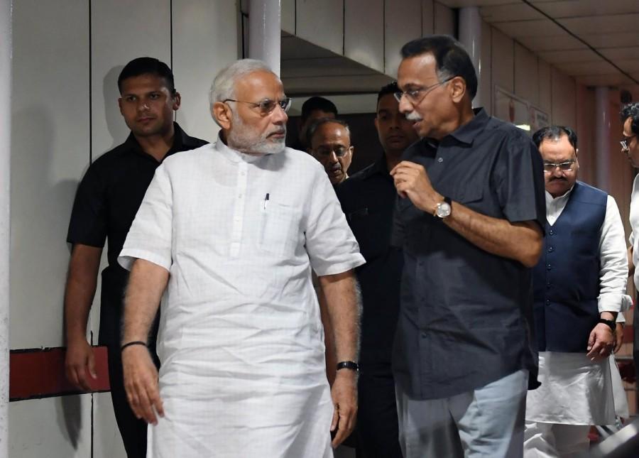 Prime Minister Narendra Modi visited former Prime Minister Atal Bihari Vajpayee at AIIMS today. The Prime Minister interacted with family members of Vajpayee. He also spoke to doctors and inquired about the health of Vajpayee. Modi was at AIIMS for about 50 minutes," the Prime Minister's Office said in a statement. Vajpayee, 93, who was Prime Minister briefly in 1996 and then from 1998 to 2004, had retreated from active politics over the last decade due to failing health. Several BJP leaders including Tripura Chief Minister Biplab Kumar Deb telephonically enquired about Vajpayee's health and prayed for his quick recovery. Narendra Modi,Deve Gowda,Mohan Bhagwat,Vaiko,Rajnath Singh,former PM,Atal Bihari Vajpayee,Atal Bihari Vajpayee in AIIMS