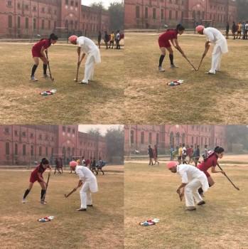Actress Taapsee Pannu who is playing the love interest of Sandeep Singh's character shared a Behind the scene image from the sets. Taapsee took to her social media and posted a collage of picture where she is seen practicing Hockey with Diljit Dosanjh who plays the character of Sandeep Singh in the film. The film is based on Indian hockey legend Sandeep Singh. Interestingly, the hockey legend himself trained the star cast of the film. Posting the pic, Taapsee shared, 