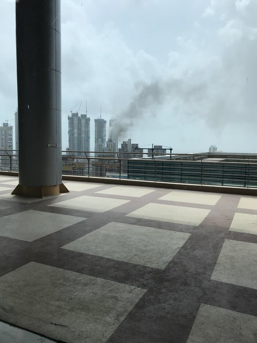 Massive fire at Mumbai's Beaumonde Towers in Worli. Prabhadevi Beaumound towers,fire at Prabhadevi Beaumound towers,fire at Beaumound towers,Deepika Padukone