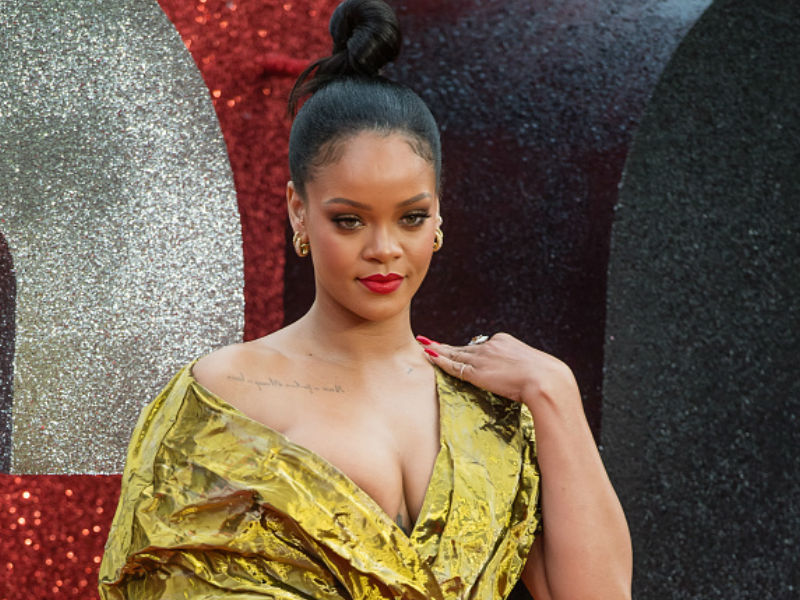 Singer Rihanna attends the 'Ocean's 8' UK Premiere held at Cineworld Leicester Square on June 13, 2018 in London, England. Singer Rihanna,Rihanna curves,Rihanna wardrobe malfunction,Rihanna wardrobe malfunction pics,Rihanna wardrobe malfunction images,Rihanna wardrobe malfunction stills,Rihanna at Ocean 8 premiere