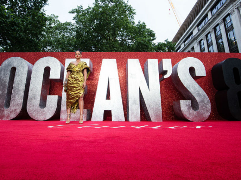 Singer Rihanna attends the 'Ocean's 8' UK Premiere held at Cineworld Leicester Square in London, England on June 13, 2018. Singer Rihanna,Rihanna curves,Rihanna wardrobe malfunction,Rihanna wardrobe malfunction pics,Rihanna wardrobe malfunction images,Rihanna wardrobe malfunction stills,Rihanna at Ocean 8 premiere