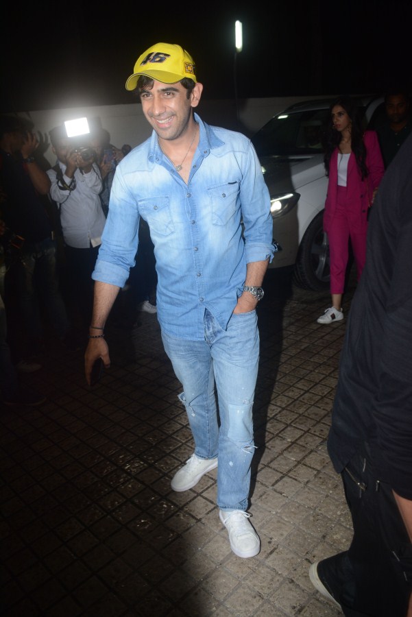 Amit Sadh gestures for the cameras on his arrival during Race 3 special screening in Mumbai. Ajay Devgn,Sonakshi Sinha,Tabu,Iulia Vantur,Salman Khan,Race 3,Race 3 special screening,celebs at Race 3 special screening,Race 3 special screening pics,Race 3 special screening images,Race 3 special screening stills,Race 3 special screening pictures