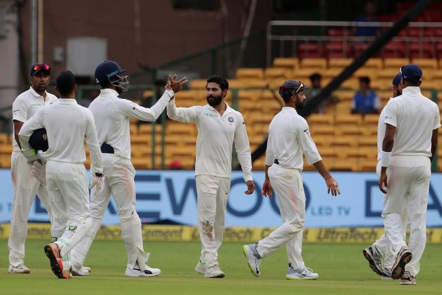 For Afghanistan, pacer Yamin Ahmadzai was the pick of the bowlers with three wickets while fellow quick Wafadar and wrist spinner Rashid Khan chipped in with two wickets each. India beats Afghanistan,India vs Afghanistan,India vs Afghanistan Test,India vs Afghanistan test match,Ravichandran Ashwin